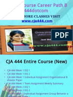 CJA 444 Course Career Path Begins Cja444dotcom