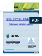 Energía Geotermia de Baja temperatura