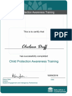 Chelsea Duff Child Protection Awareness Training