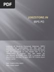 IBPS PO Exams details | jobzstore.in