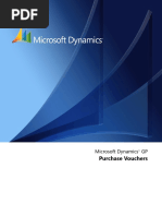 Purchase Vouchers: Microsoft Dynamics GP