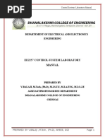 Control System Lab Manual