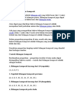 Bilangan Komposit Adalah Bilangan Asli Lebih Besar Dari 1 Yang Bukan Merupakan Bilangan Prima