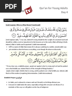 Quran for Young Adults Day 4