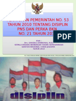 Slide PP 53 Tahun 2010 Kanreg V BKN Jakarta