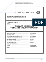 Pliego de Licitación Arq 2015