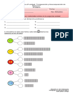 Prueba de Mate Matemática 2º Unidad Composición y Descomposición de Números