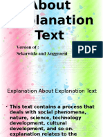 Explanation About Explanation Text