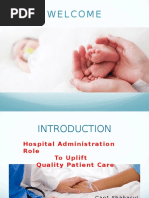 Hospital Administration Role in Quality Patientcare