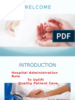 Hospital Administration Role in Quality Patientcare
