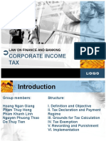 Corporate Income TAX: Law On Finance and Banking