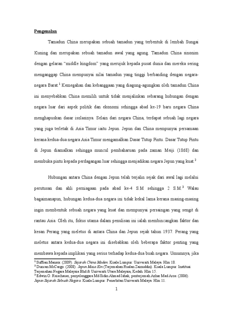 Kesan Perang Jepun China Pdf