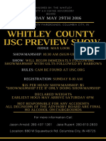 Whitley County Open Show Flyer 2016