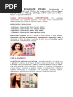 Produtos Boulevard Monde Daiane
