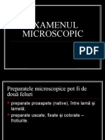 Examenul Microscopic - MICROBIOLOGIE