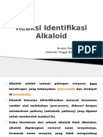 Reaksi Identifikasi Alkaloid
