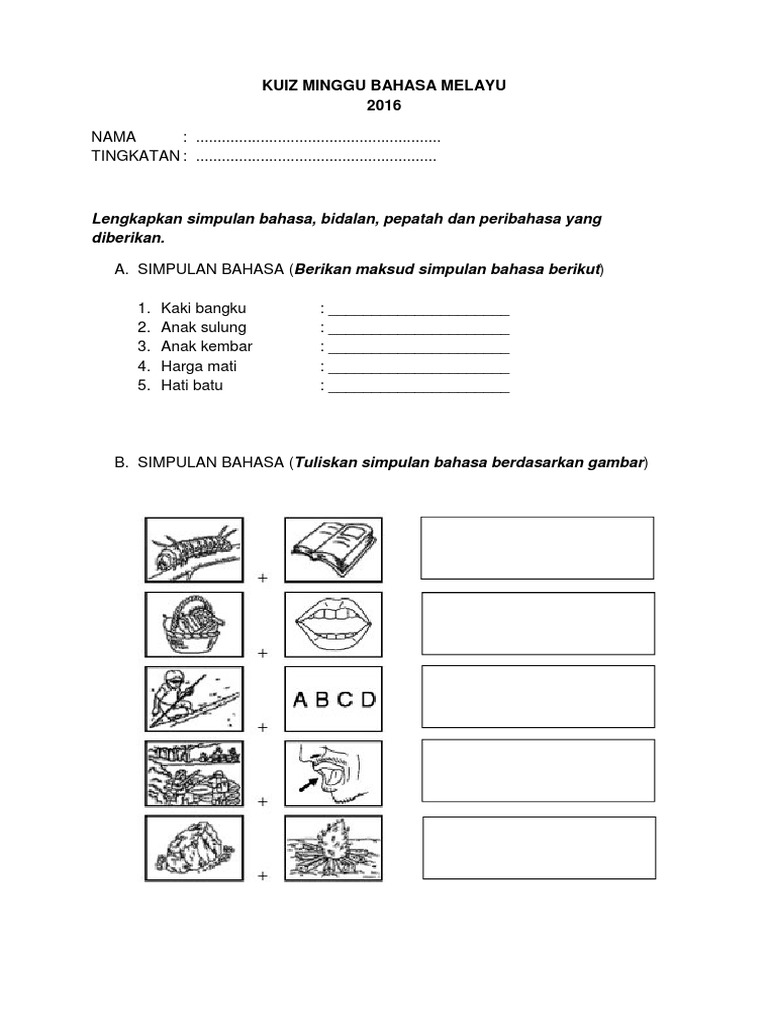 Kuiz Peribahasa Pdf