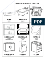 Furniture and Household Objects: /sóufa/ Sofá /báztab/ Bañera /fáierpleis/ Chimenea