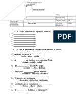 Evaluación Dictado 3 Básico