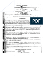 Decreto 642 Del 16 de Abril 2001