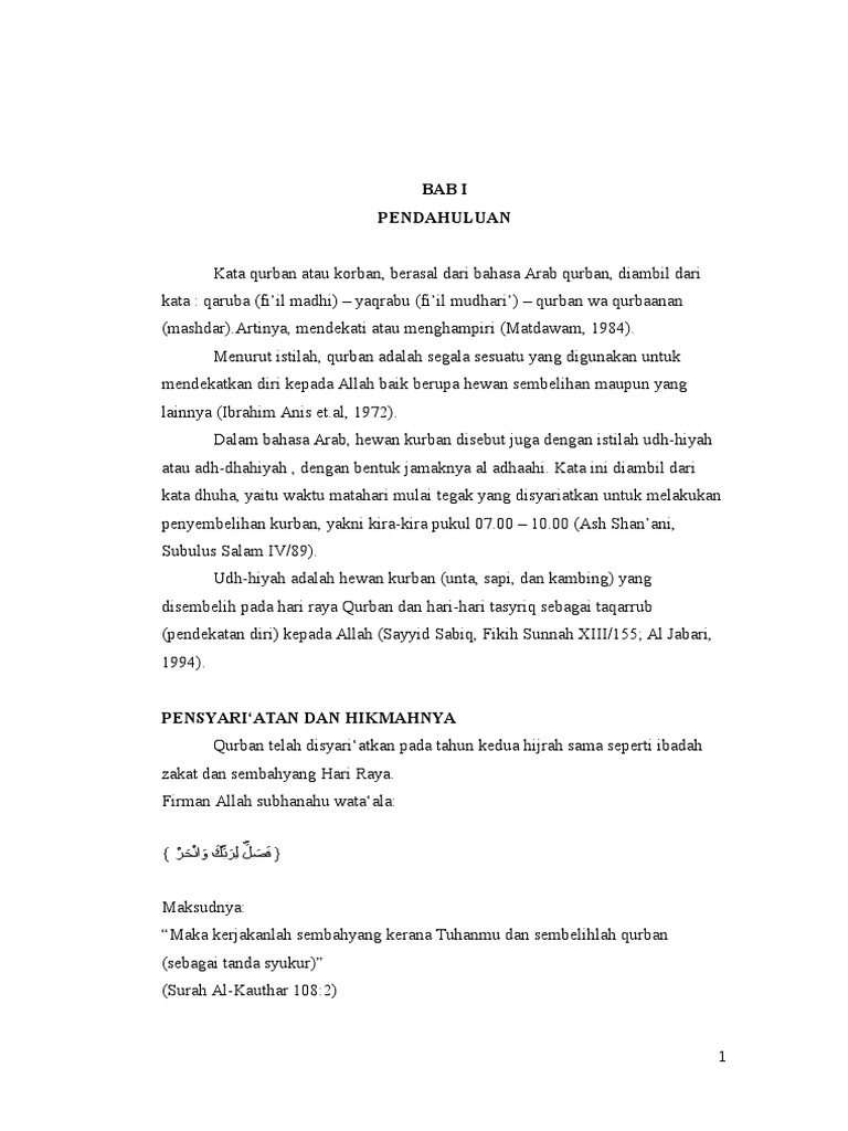 Makalah Qurban Dan Aqiqah