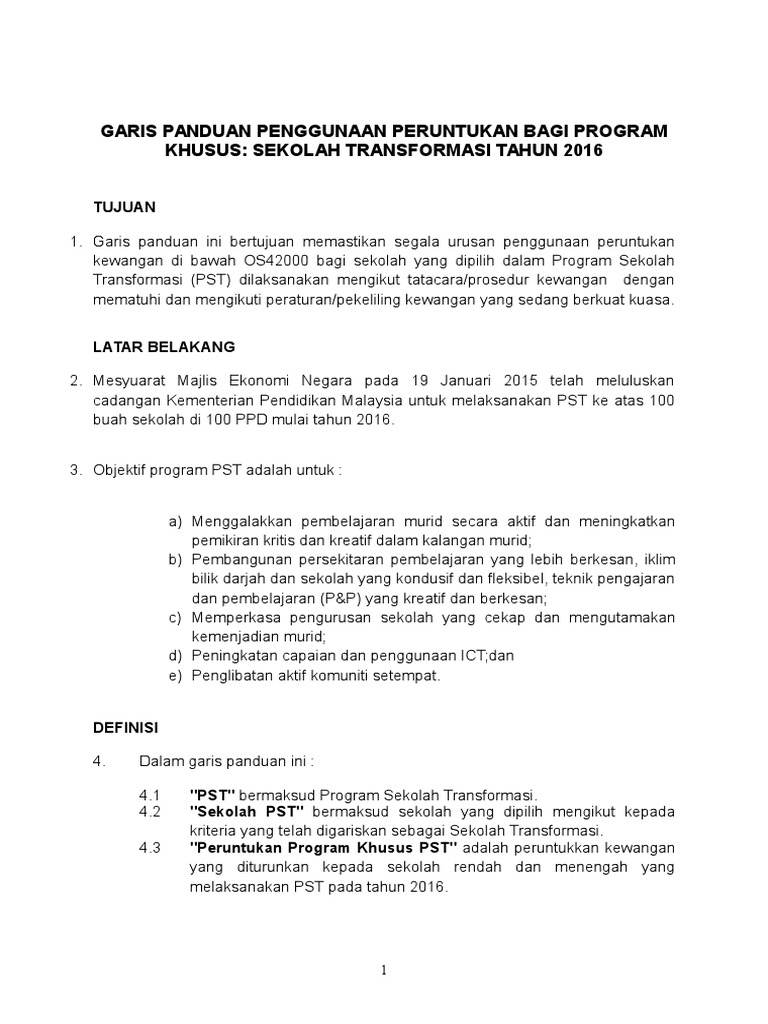 Laporan Kewangan Program