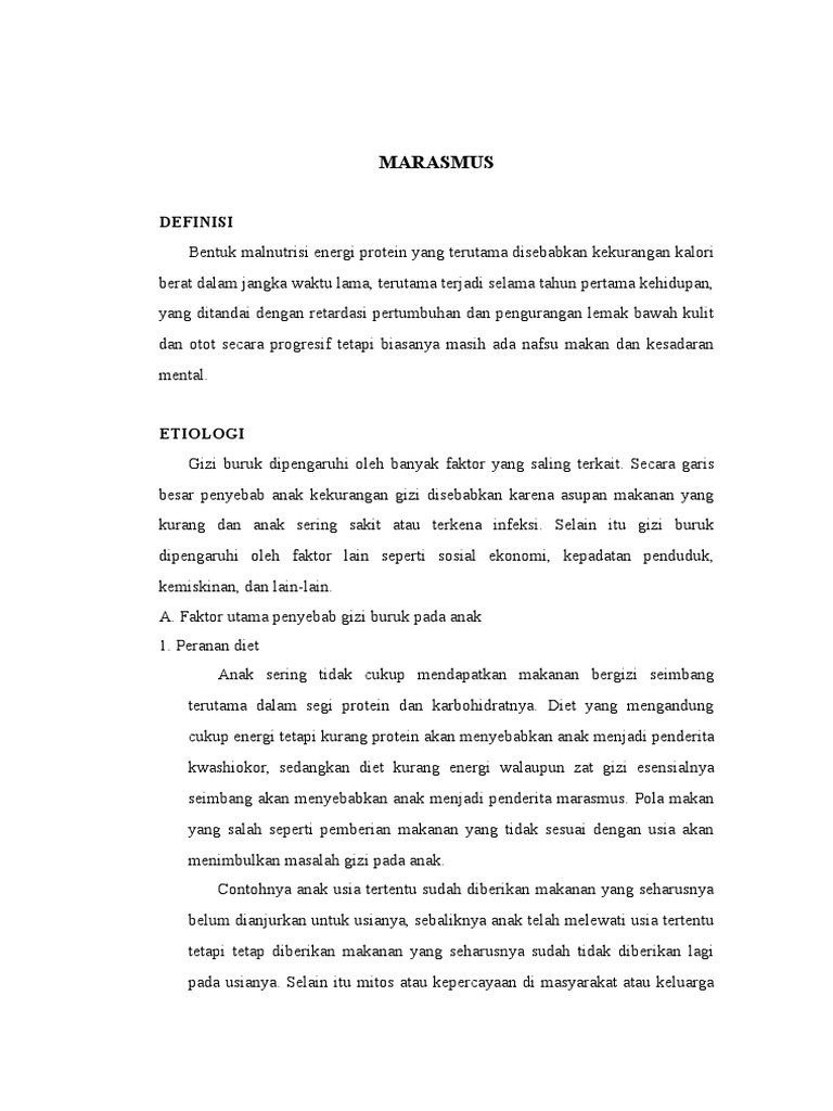 Marasmus