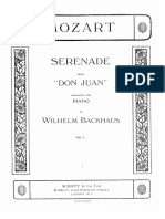 Mozart-Backhaus - Serenade From 'Don Juan' PDF