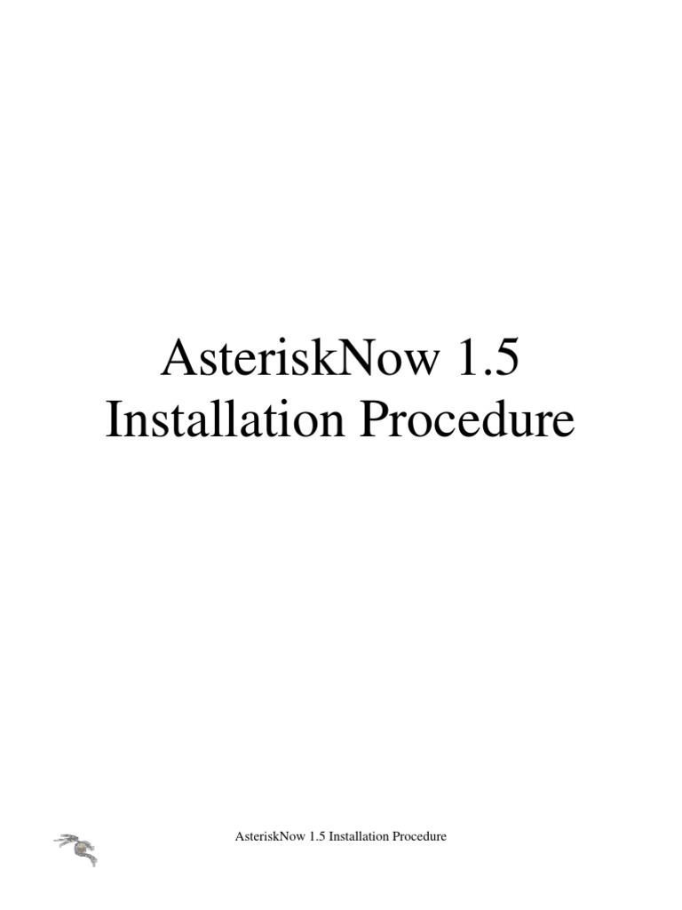 AsteriskNow 1.5 Installation Guide | PDF | Password | Utility Software
