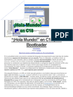 "¡Hola Mundo!" en C18 (Con Bootloader