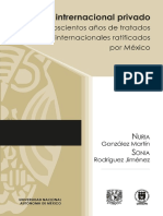 Derecho Internacional Privado. 200 Años de Tratados Internacionales Ratificados Por México