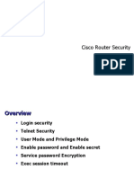 Cisco Router Security