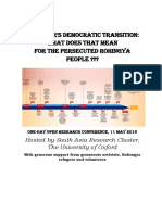 Myanmar's Democratic Transition: What Does It Mean For The Persecuted Rohingya People?