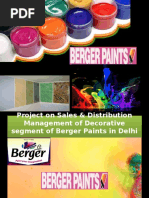 Berger Paints Sales & Distribution in Delhi