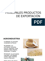 Principales Productos de Exportacion