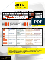 Office 2016 Keyboard Shortcuts PDF