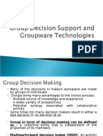 Gdss and Groupware Technologies