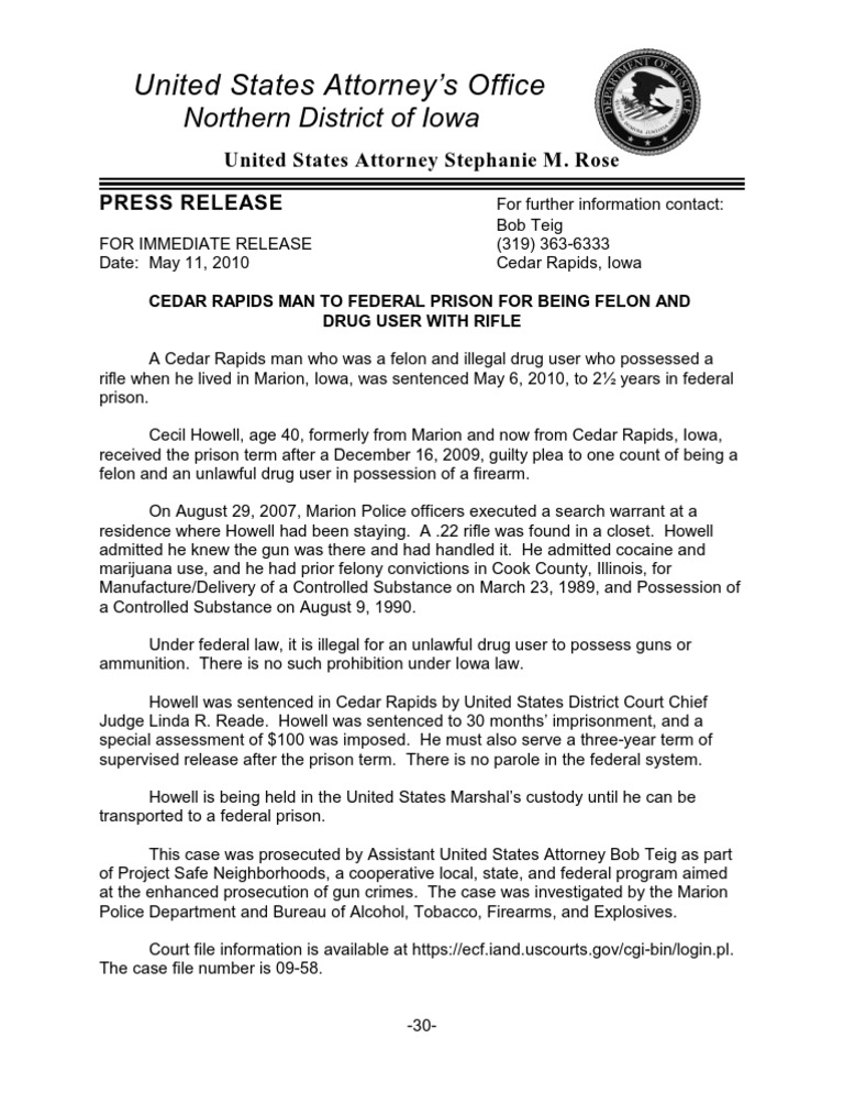 Howell Crim Sentencing CR | PDF