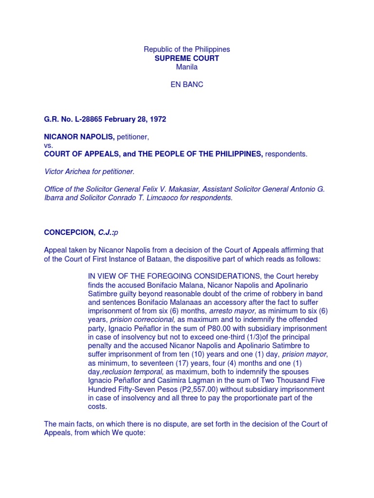 Cases for Robbery Part 2 Confession (Law) Appeal