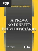 A Prova No Direito Previdenciário - Wladimir Novaes Martinez - 2015