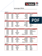 Calendario Eurocopa 2016