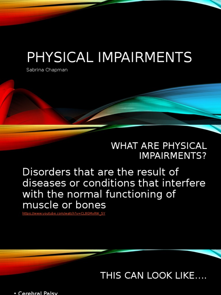 Understanding Physical Impairments | PDF
