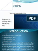 Presentation: Thin Film Transistor