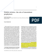 Febrile Seizures the Role of Intermittent