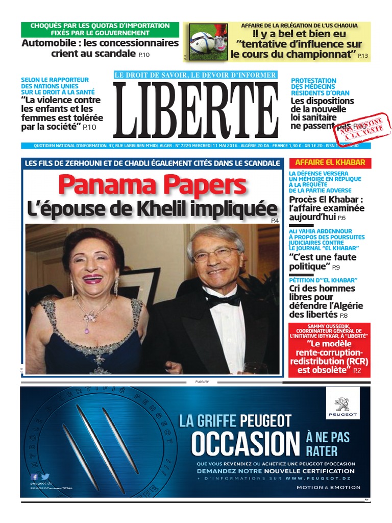 journal el khabar pdf daujourdhui