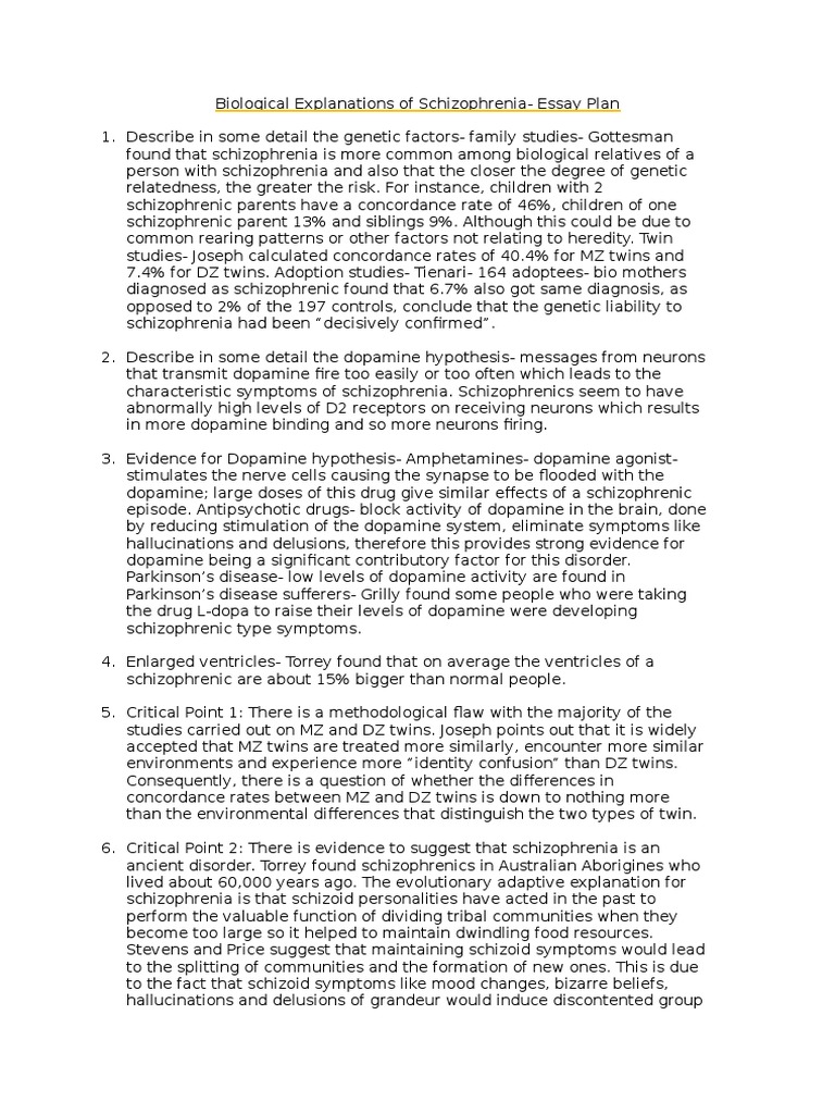 Schizophrenia essay questions picture