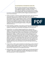 Classification and Diagnosis of Schizophrenia - Essay Plan