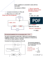 The P.D. Across The Terminals The P.D. Across The External Resistors