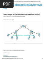 How to Configure DHCP in Cisco Router Using Packet Tracer and Gns3 _ Router Switch Configuration Using Packet Tracer GNS3