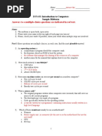 Answers To A Multiple-Choice Questions Are Indicated in Red Text